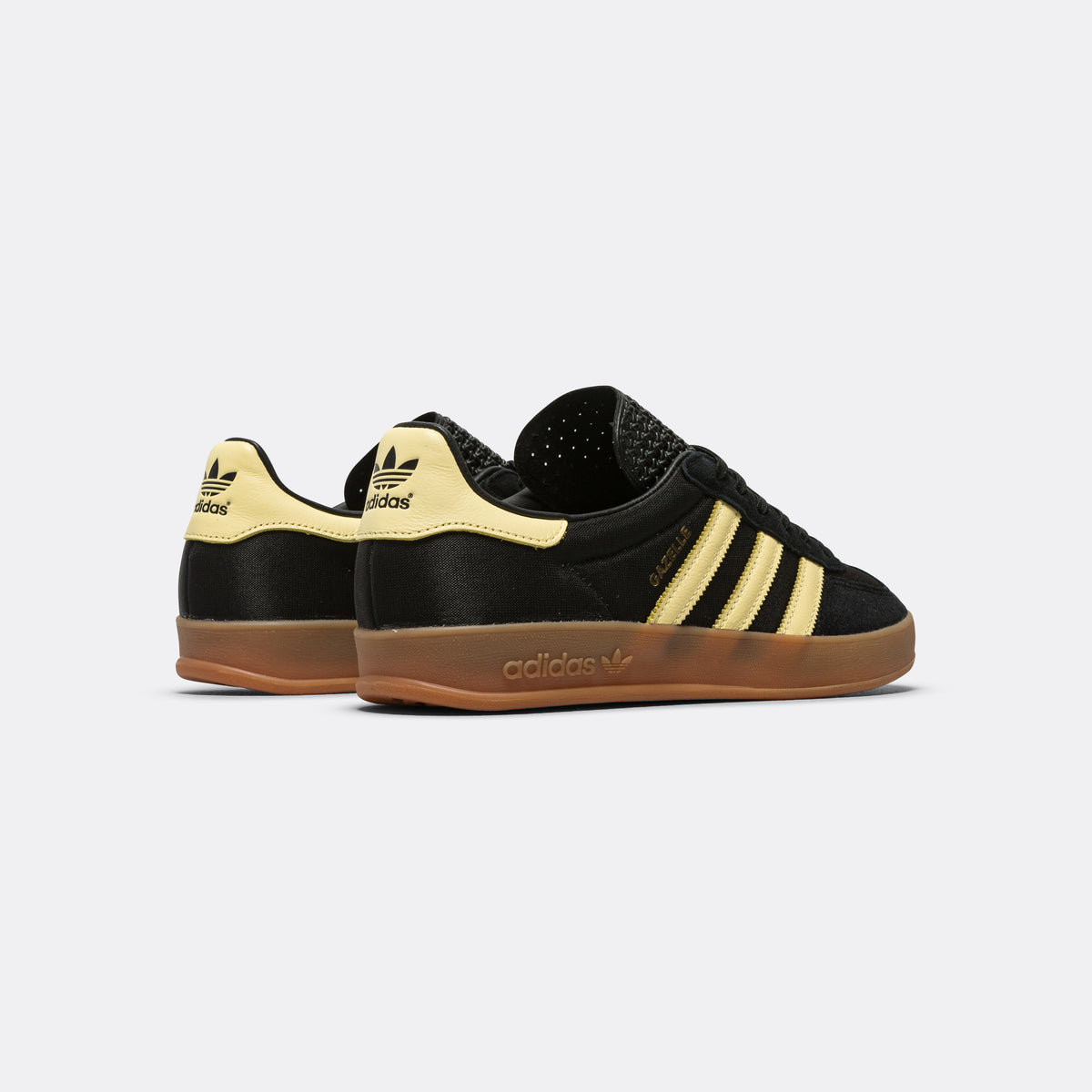 Adidas gazelle indoor black 2025 yellow