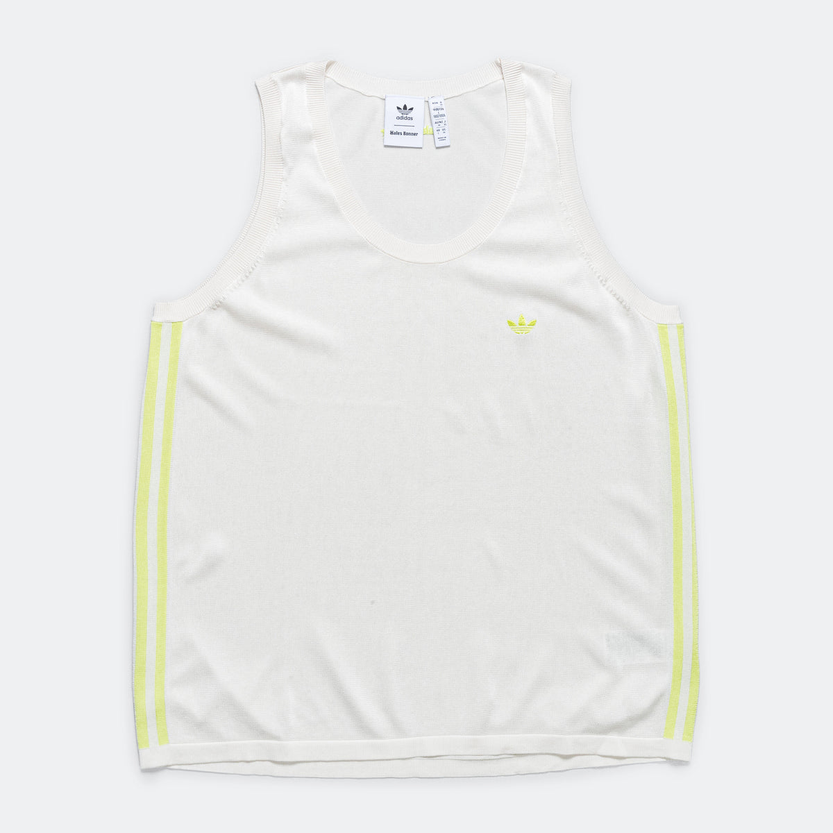 adidas Knit Vest x Wales Bonner White/Frozen Yellow UP THERE