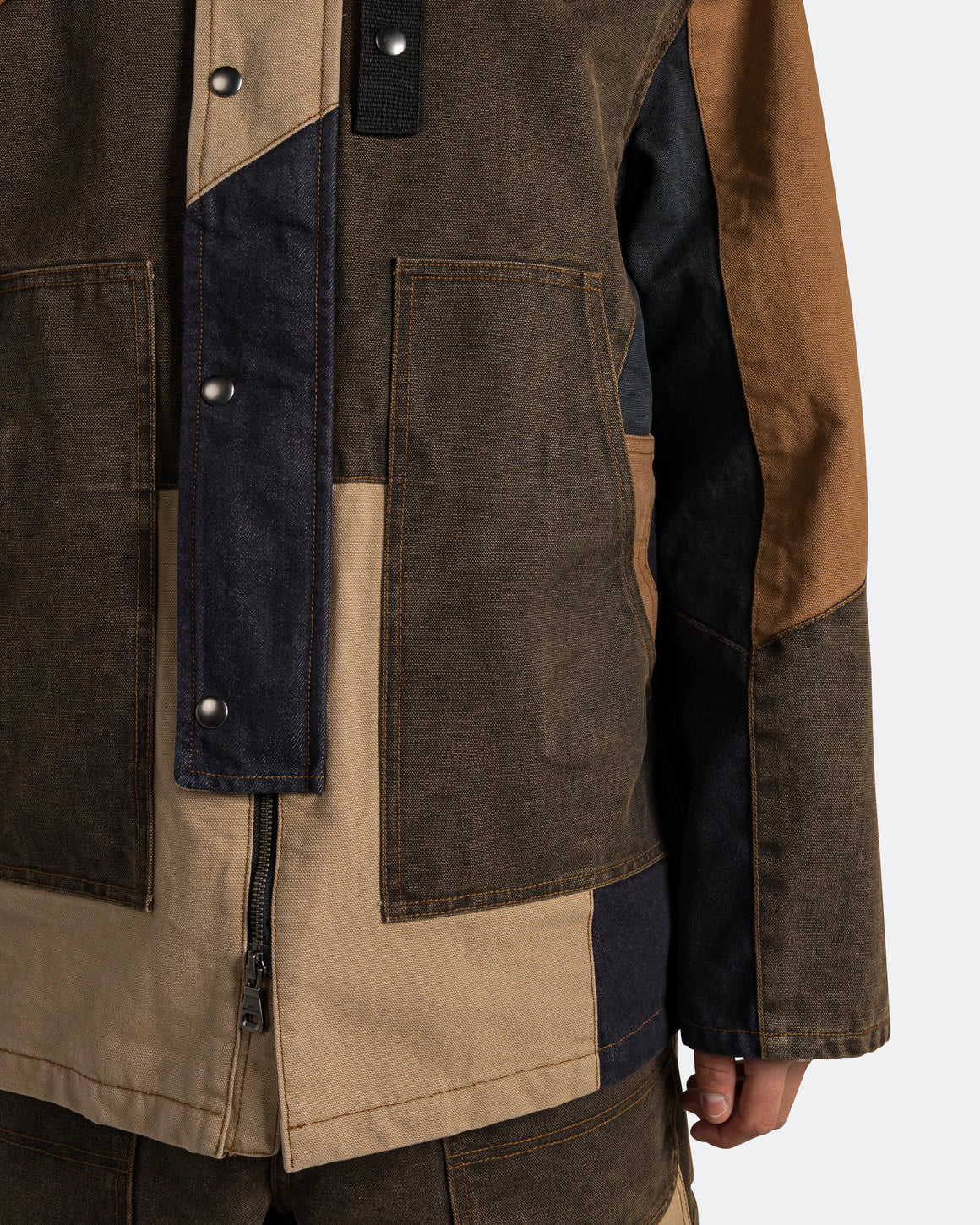 Andersson Bell - Patchwork Washed Jacket - Multi - UP THERE