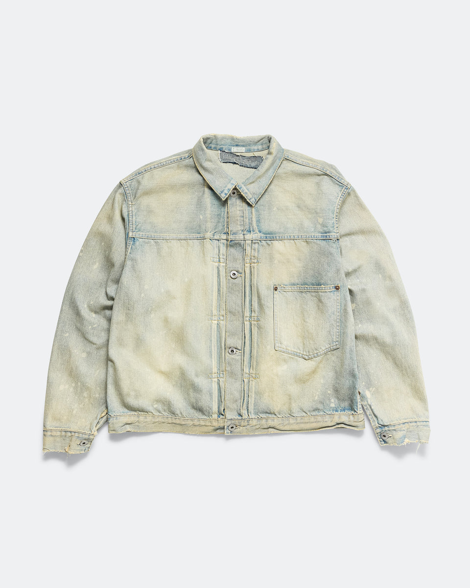 A.PRESSE - 1st Type Denim Jacket - Bleach | UP THERE