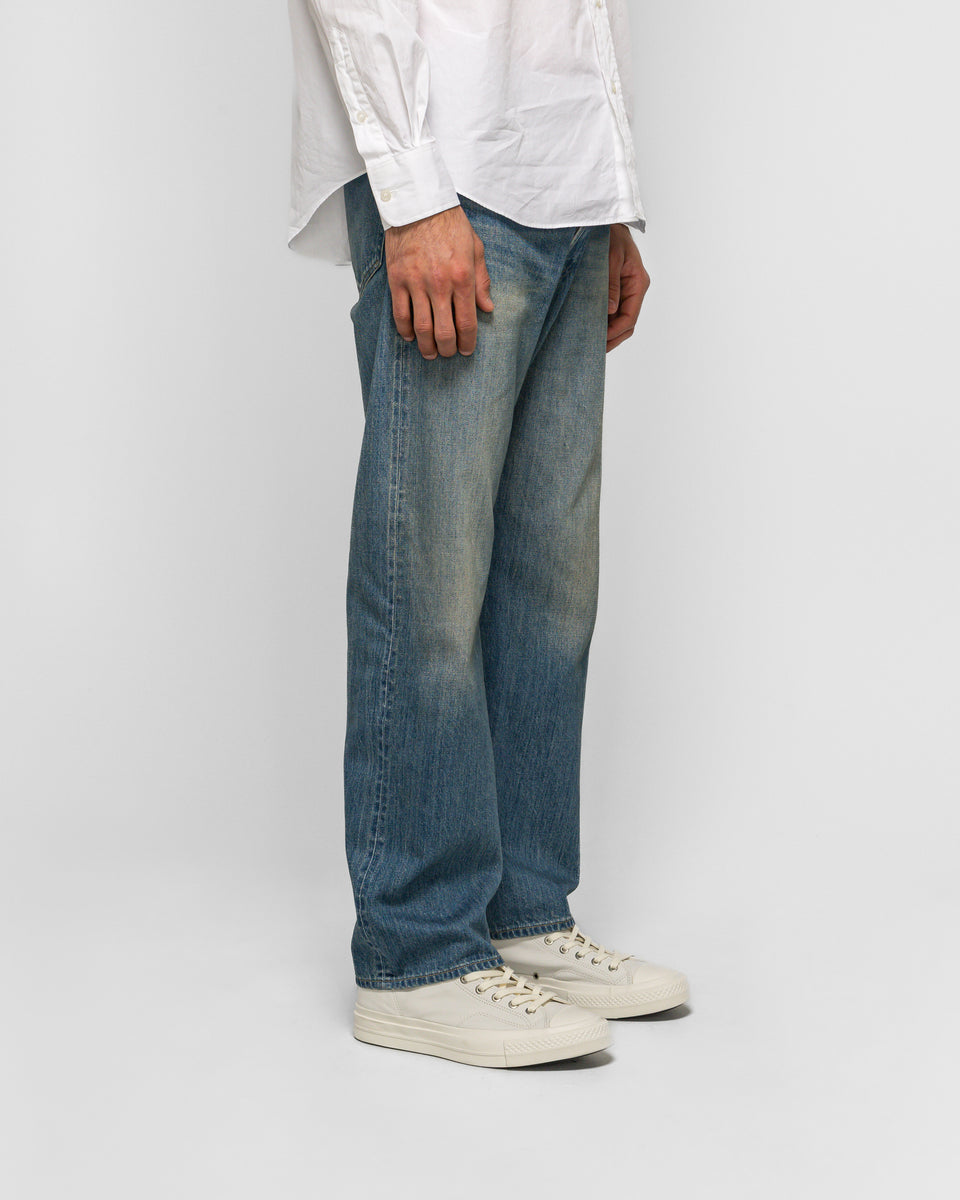 A.PRESSE - No.2 Washed Denim Pants - Indigo | UP THERE