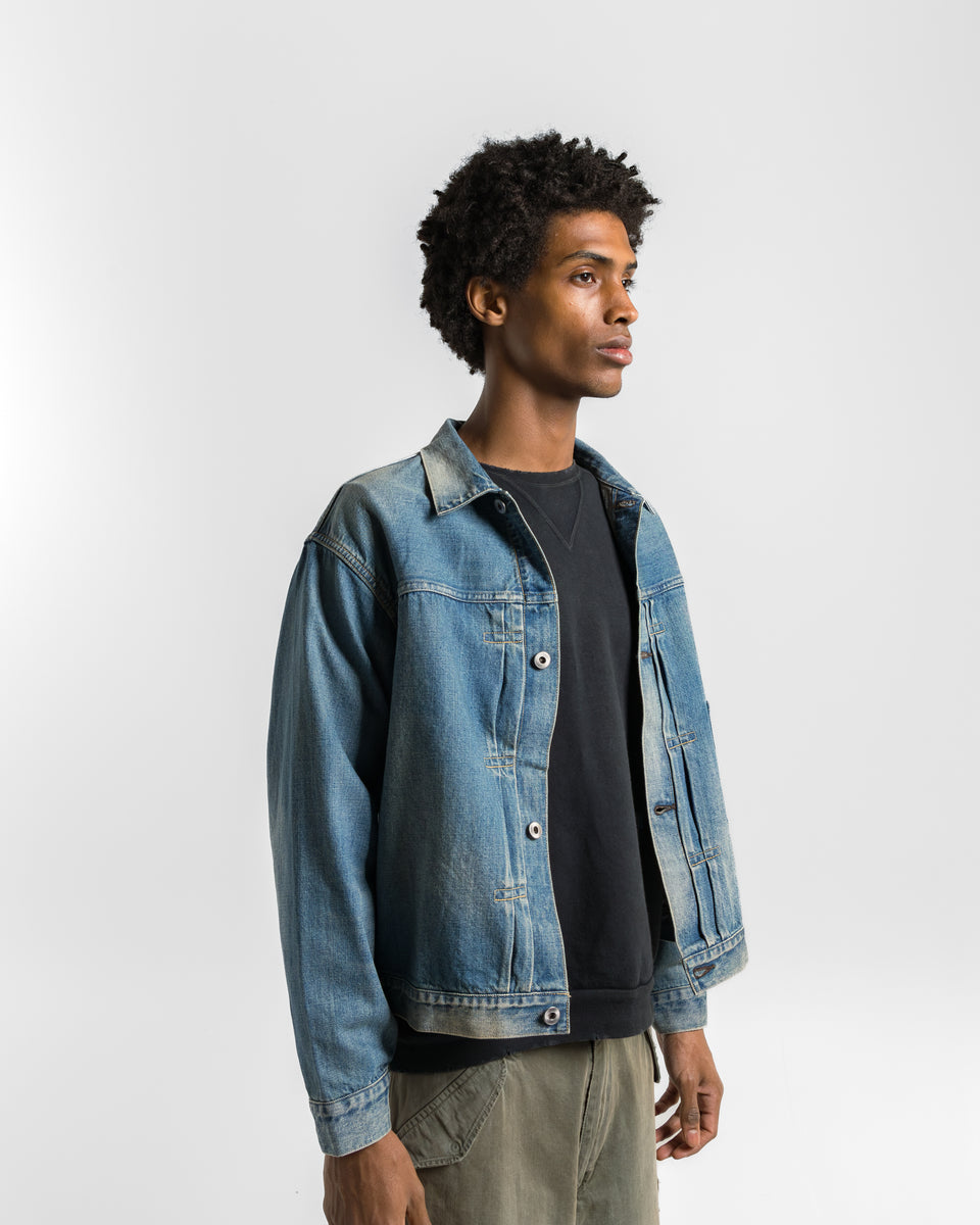LIDNM SILK DENIM 213 JACKET リドム SILK DENIM 213 JACKET