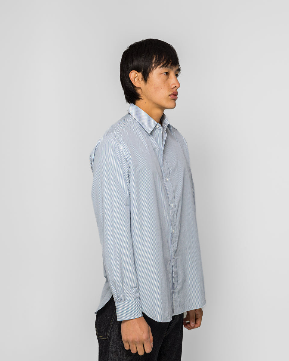 【A.PRESSE】Regular Collar Shirt サイズ3 A.PRESSE - Regular Collar Shirt - Navy | UP THERE