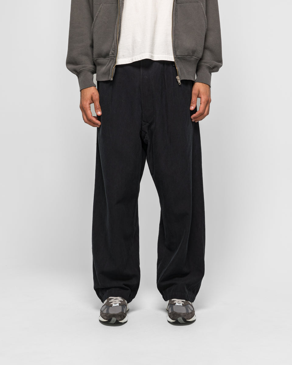 A.PRESSE - Vintage Cotton Silk WW2 British Army Trousers - Black
