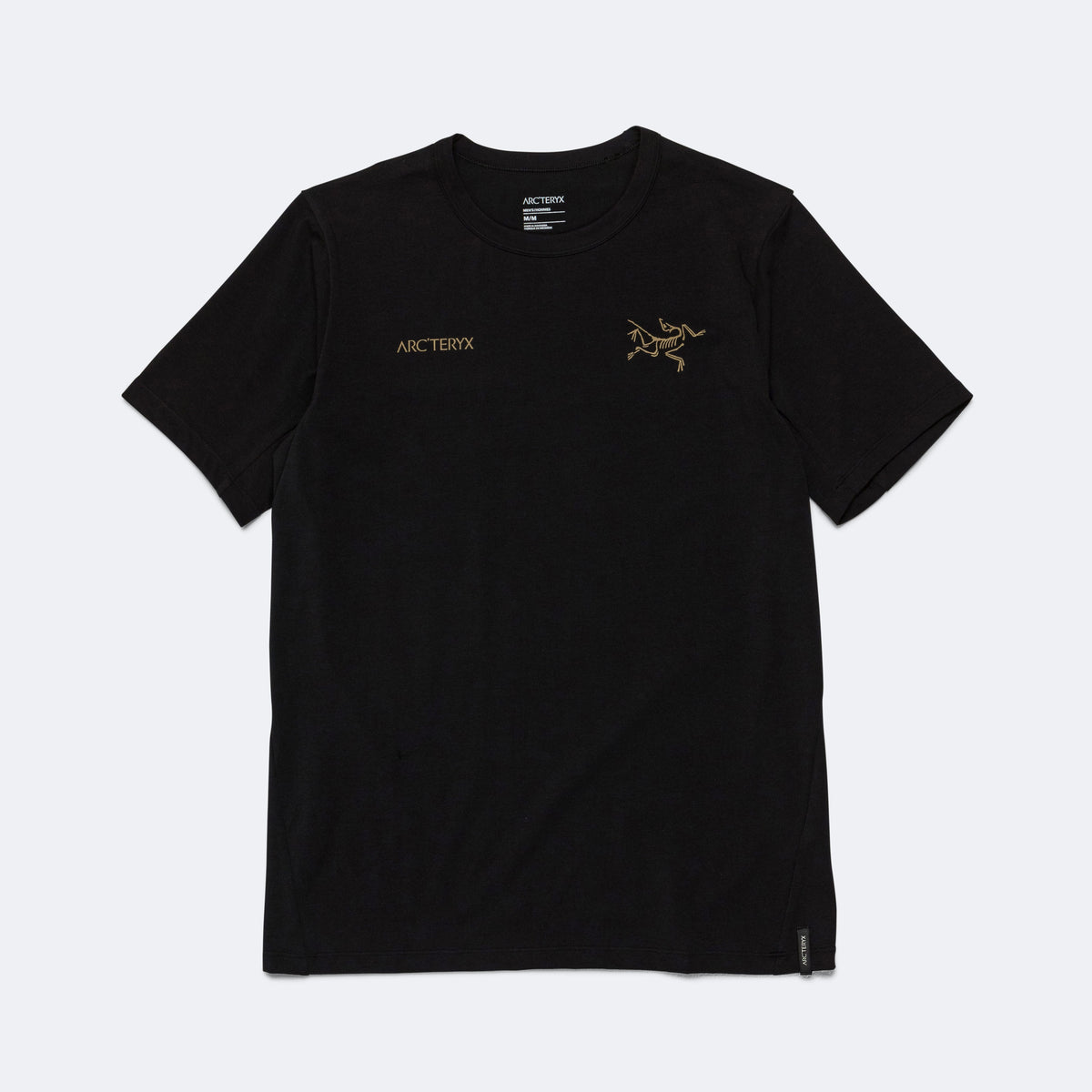 Arc'teryx Captive Split SS T-Shirt - Black/Gold | UP THERE