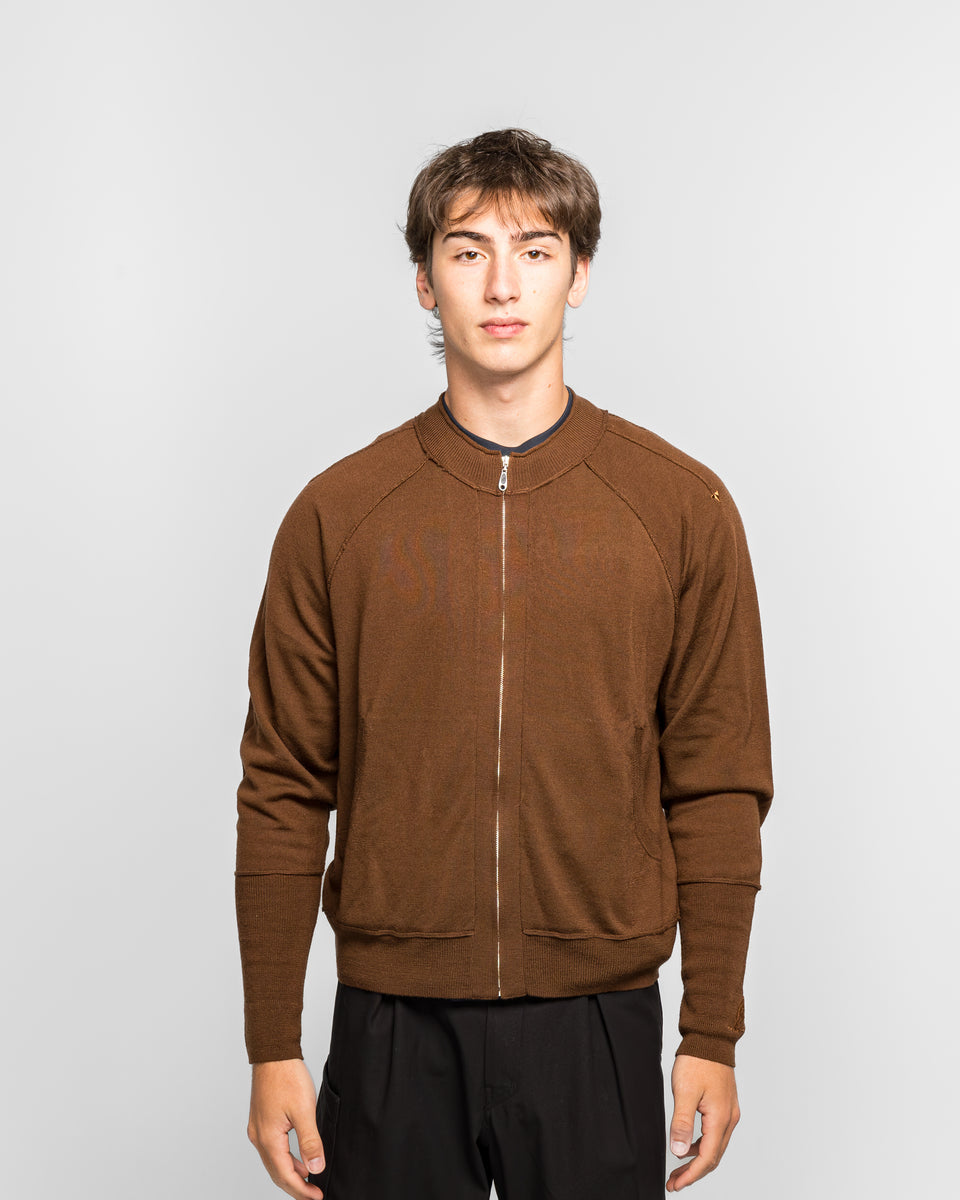 Asics - Oxalidac Knit Cardigan - Mole | UP THERE