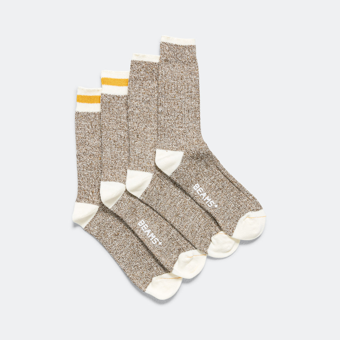 Rag Socks - Khaki/Yellow