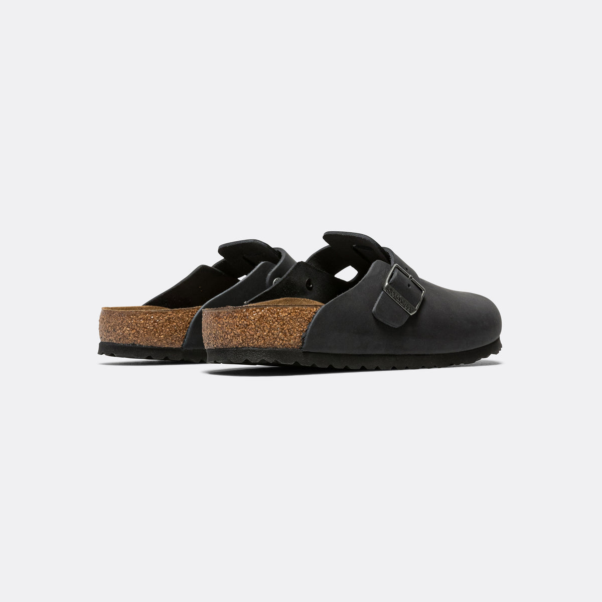 Birkenstock Boston Black Oiled Leather Up There UP THERE