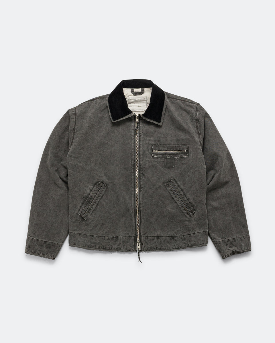 Camiel Fortgens - Worker Jacket - Black Vintage Wash | UP THERE