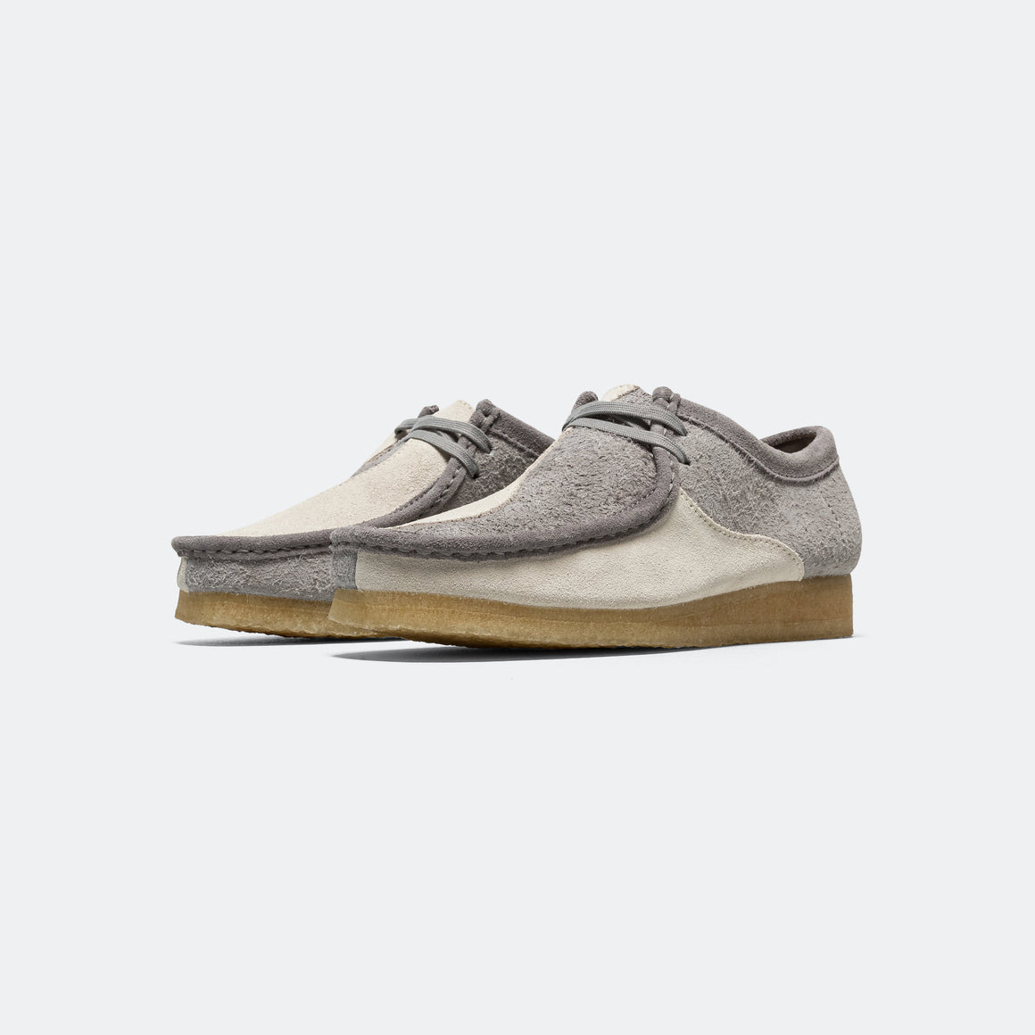 Clarks - Wallabee - Grey/Off White - UP THERE