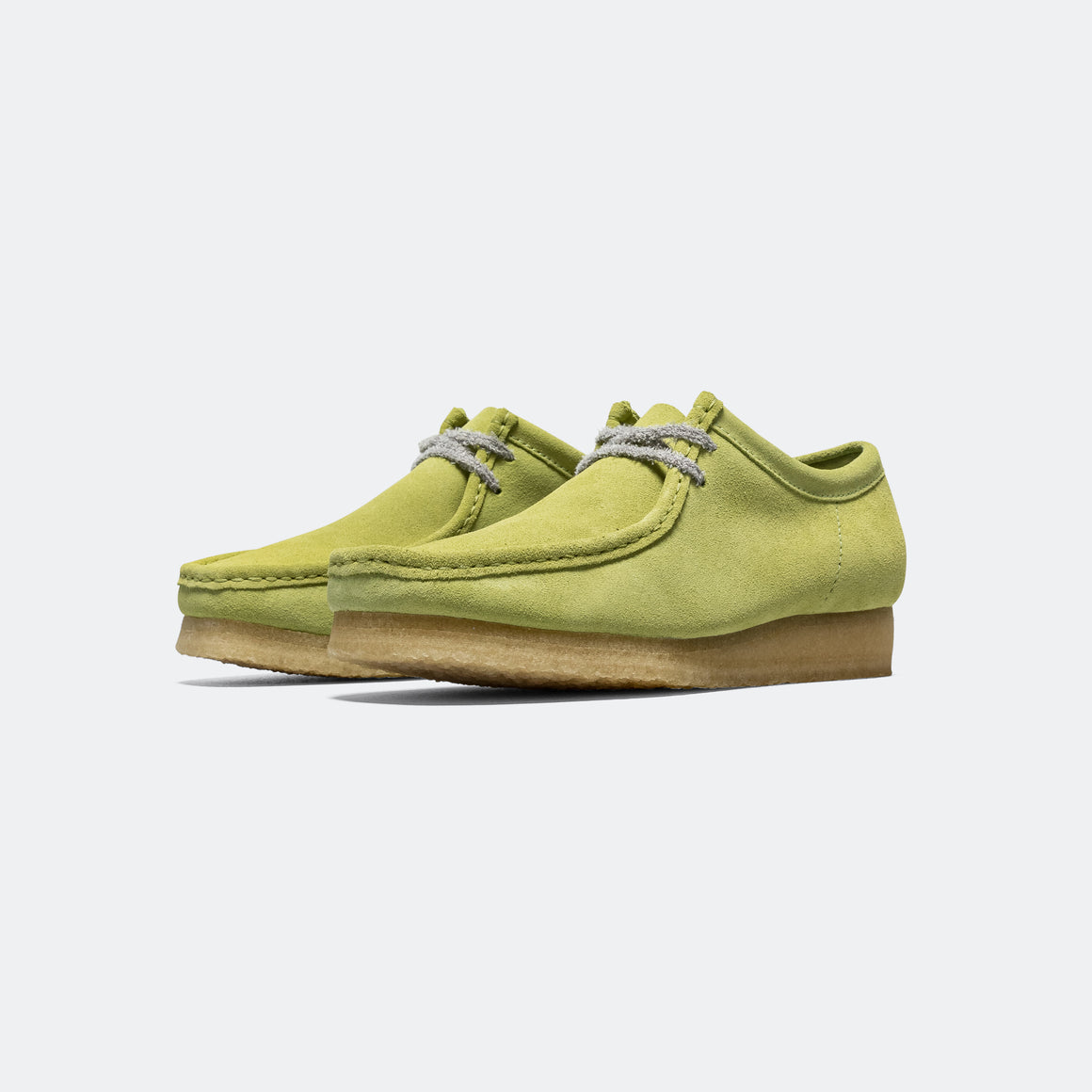 Clarks - Wallabee - Pale Lime Suede - UP THERE