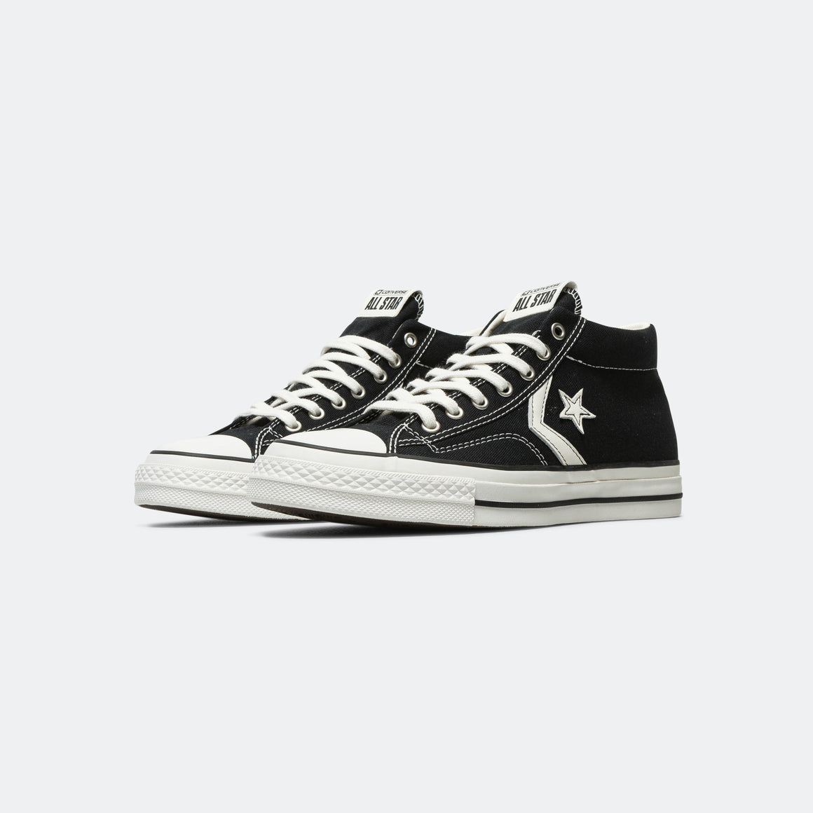 Converse - Star Player 76 Mid - Black/Vintage White-Egret - UP THERE