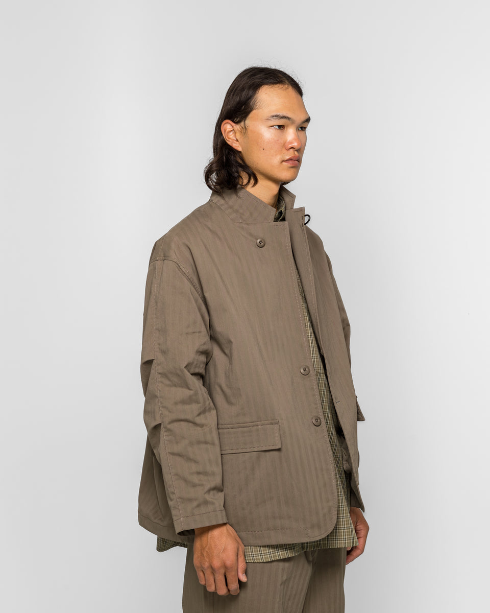 Daiwa Pier39 - Tech Loose 2B Jacket Herringbone - Sage Gray | UP THERE