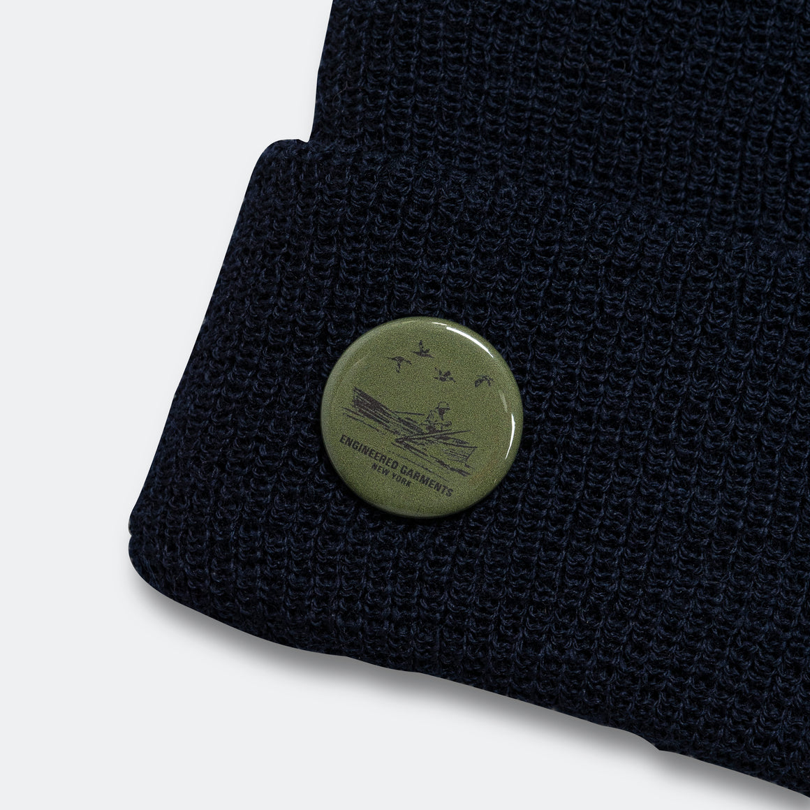 Engineered Garments - Wool Watch Cap - Navy/Navy - UP THERE