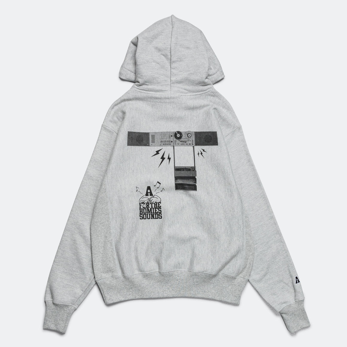 For The Homies - SOUND SYSTEM Pullover Sweat - Athletic Grey - UP THERE