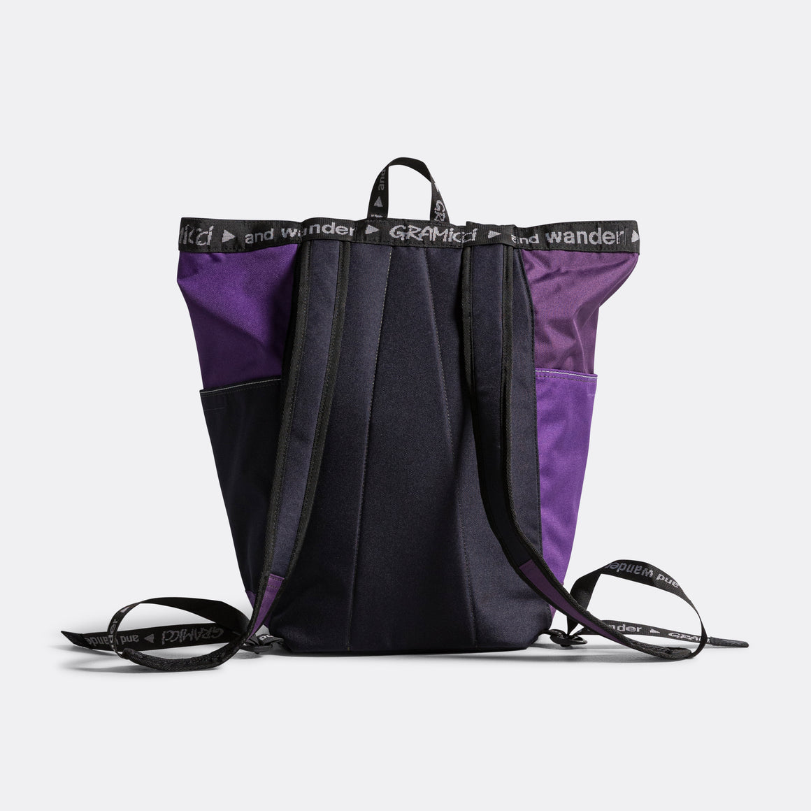 Patchwork 2WAY Pack × and wander - Purple