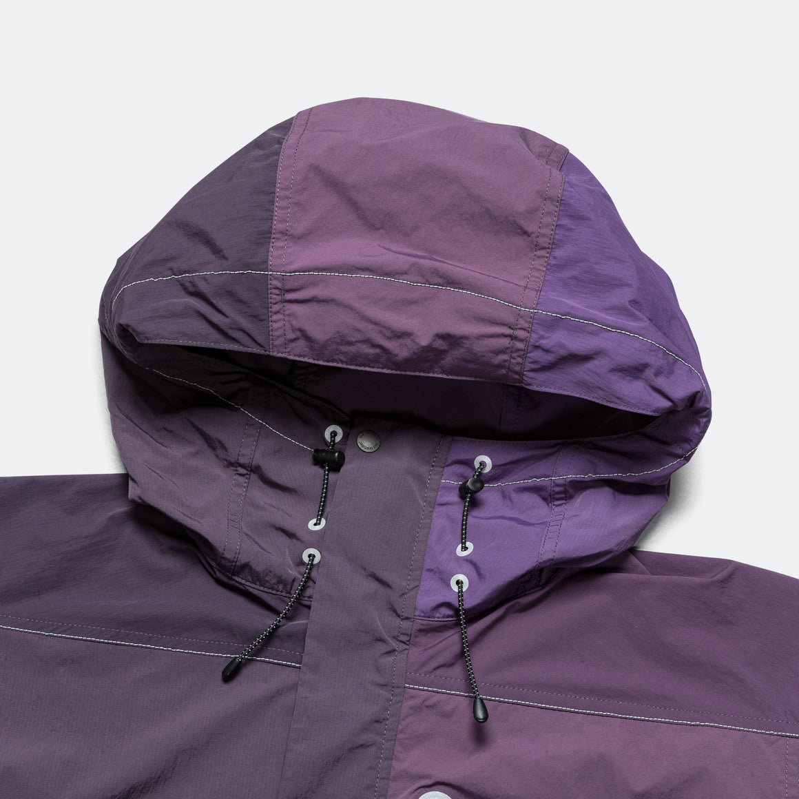 Gramicci - Patchwork Wind Hoodie × and wander - Purple - UP THERE