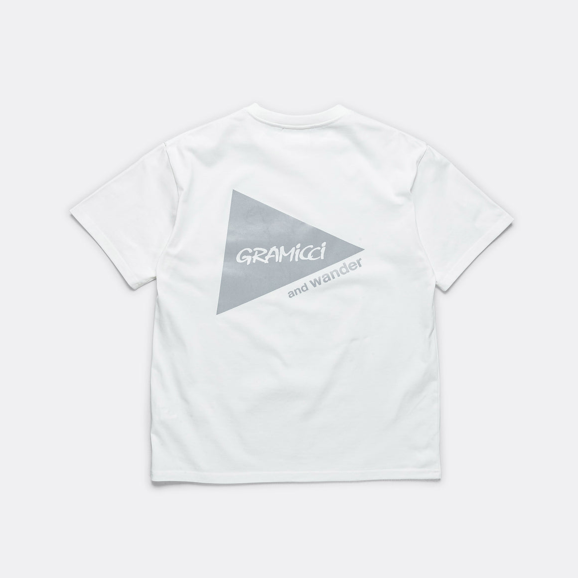 Gramicci - Backprint Tee × and wander - White - UP THERE