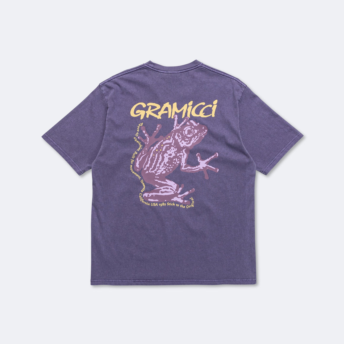 Gramicci - Sticky Frog Tee - Purple Pigment - UP THERE