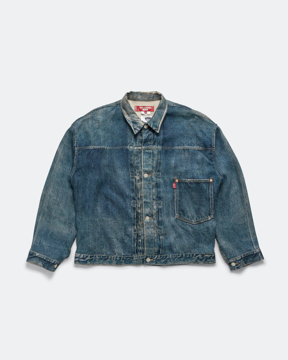 Junya Watanabe MAN - Linen Oxford Printed Jacket x Levi's - Indigo
