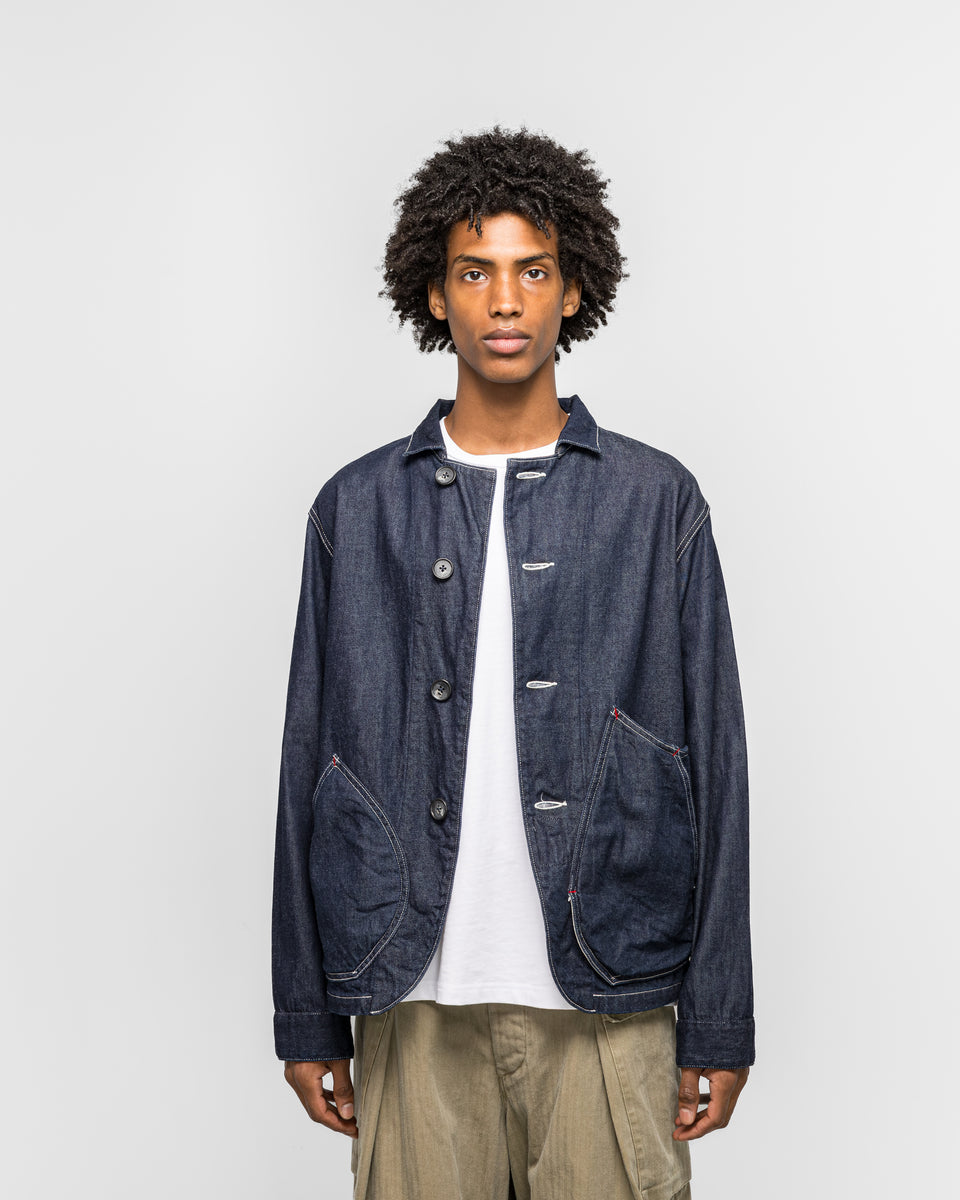ジャケット・アウター KAPITAL RINGOMAN COVERALL INDIGO DENIM Kapital 11.5oz Denim x 8oz Denim Ringoman Coverall Jacket - Indigo