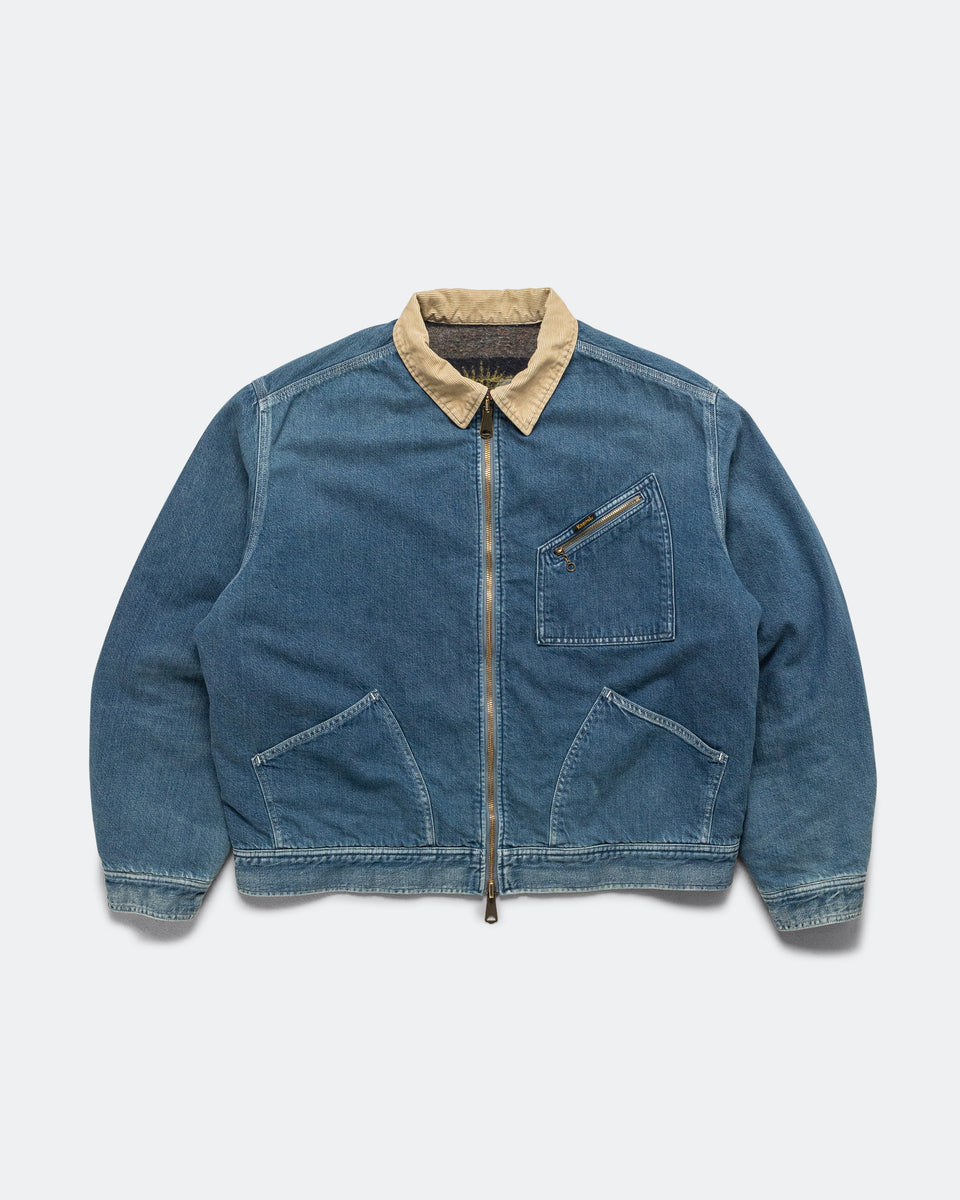 Kapital - 11.5oz Denim Lining Reversible ZIP UP Work JKT (VIRGIN