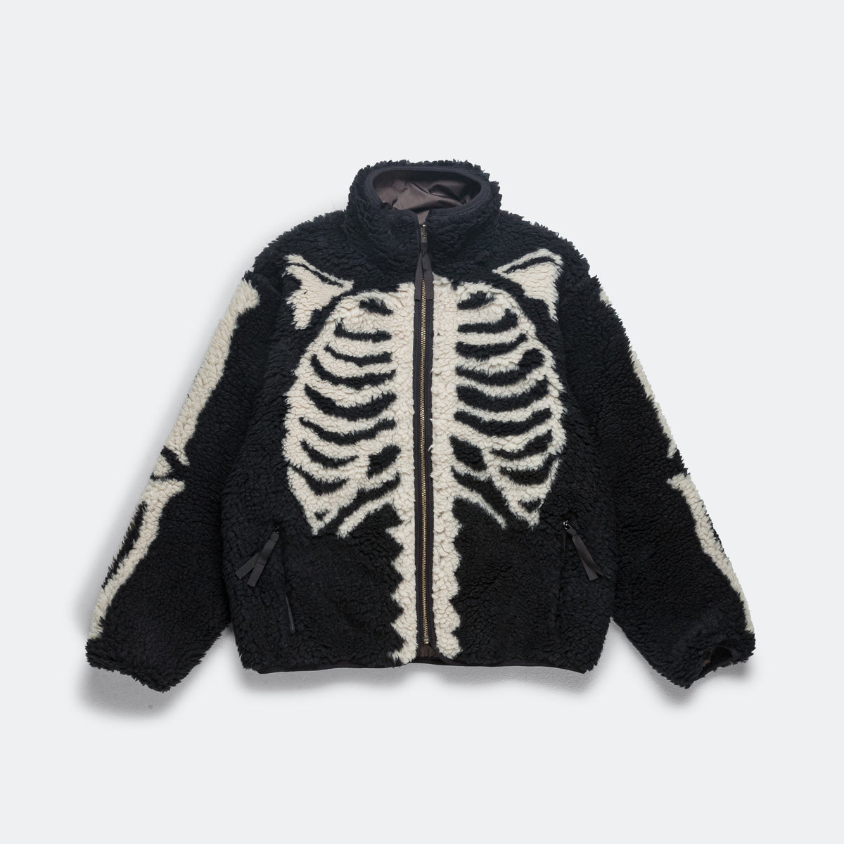 KAPITAL BONE pattern boa fleece reversible blouson Jacket