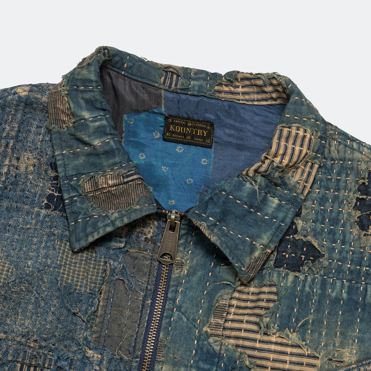 Kapital BORO ZIP UP Blouson (VIRGIN MARY) - IDG | UP THERE