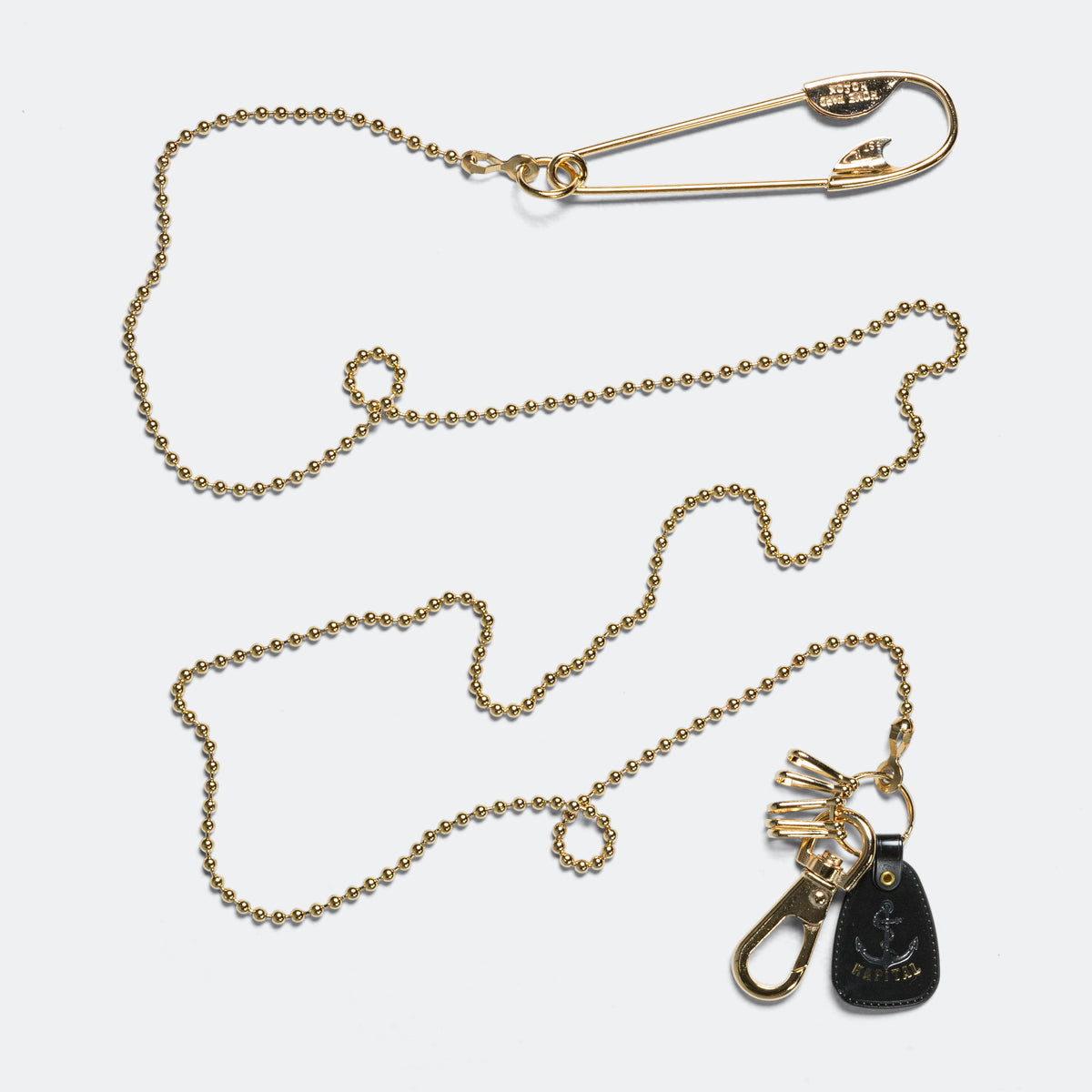 Kapital Brass ANCHO Snood Chain - Gold | UP THERE