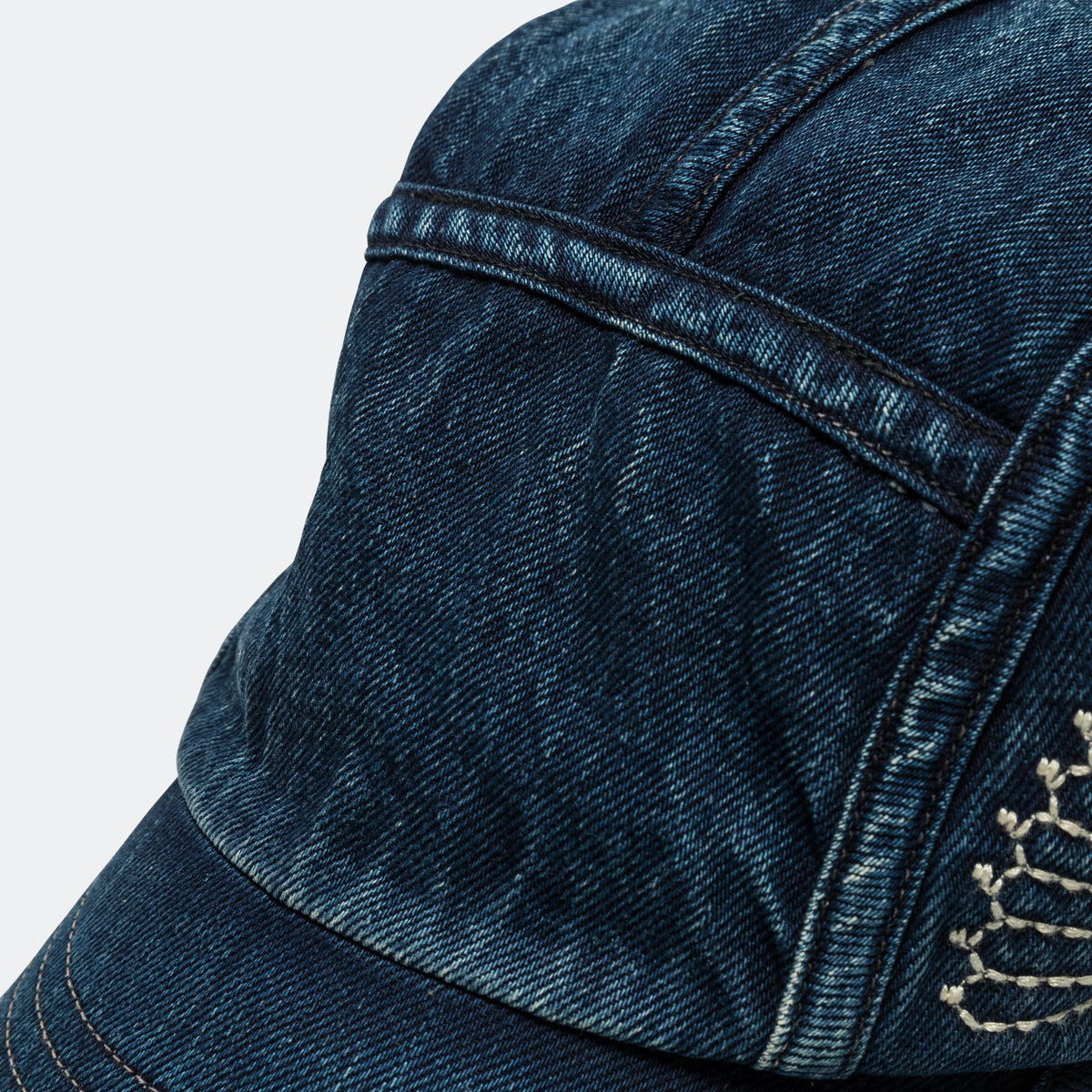 10ozIDG x IDG Denim Camp Cap (FUROSHIKI Embroidery) - Denim