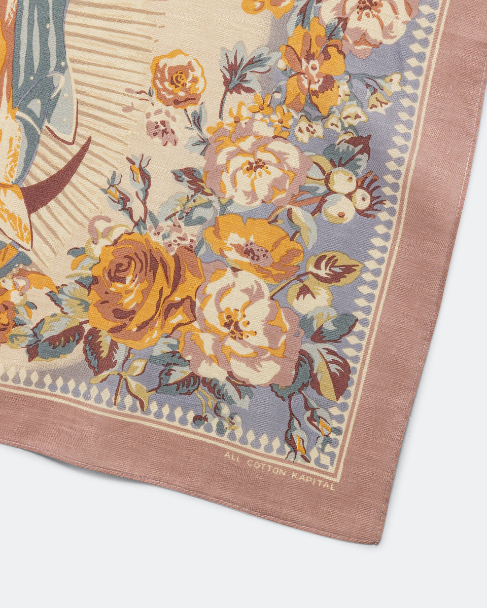 kapital キャピタル バンダナ マリア bandana ブラウン ピンク Kapital Color Bandana, Pink Peckish Maria – Glasswing