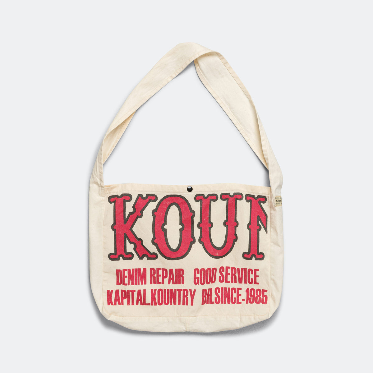 Cotton Twill KOUNTRY FACTORY Book Bag - Ecru | UP THERE