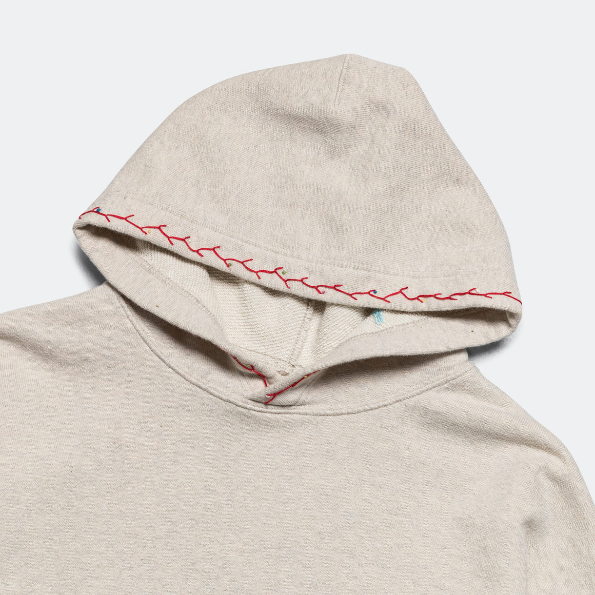 Kapital - TOP SWT Knit Hoodie (MAGPIE) - Ecru - UP THERE