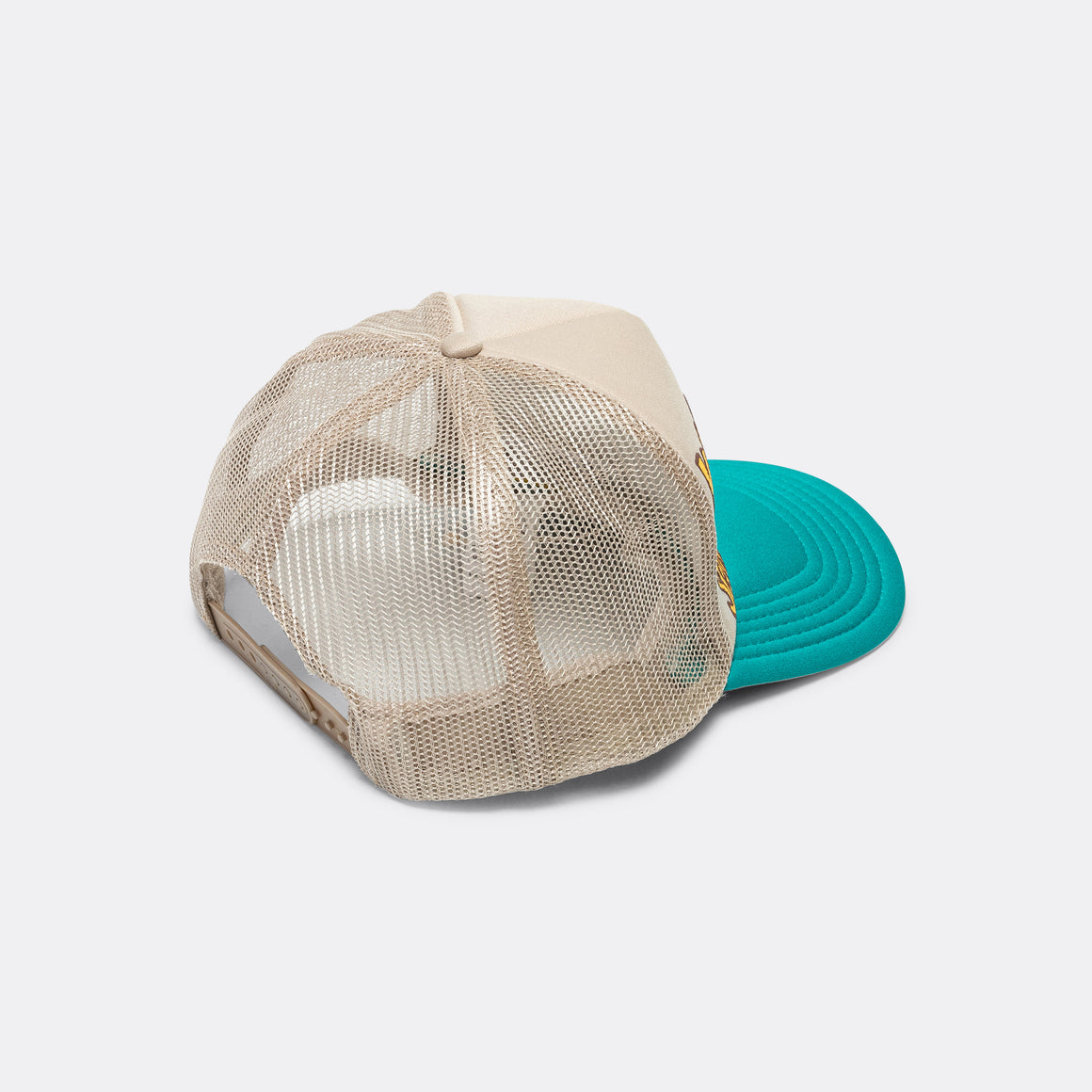 Kapital - CONEYCOWBOWY Trucker CAP - Beige x Turquoise - UP THERE
