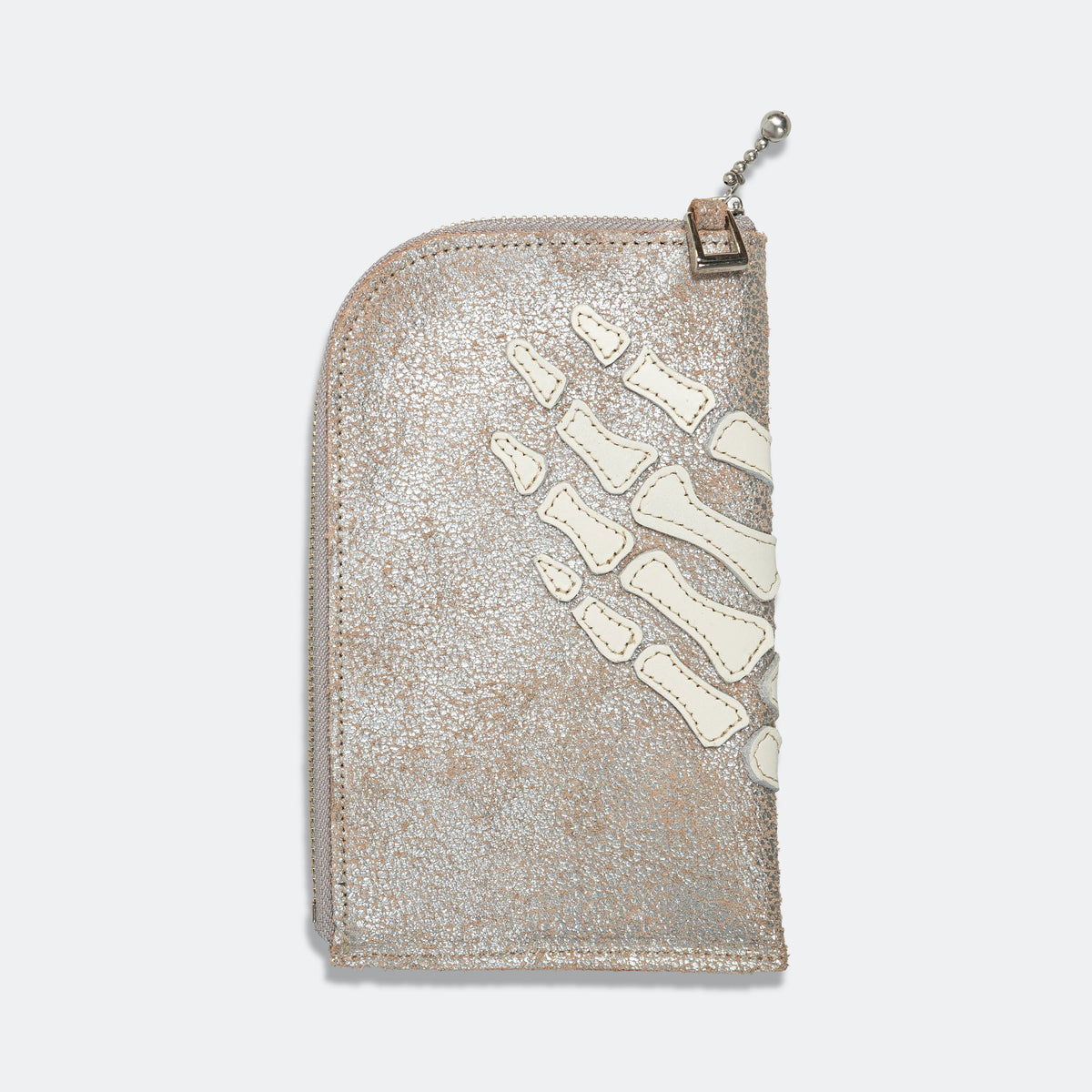 kapital レザー THUMBS UP BONE ネックBAG シルバー kapital-kountry-leather-thumbs