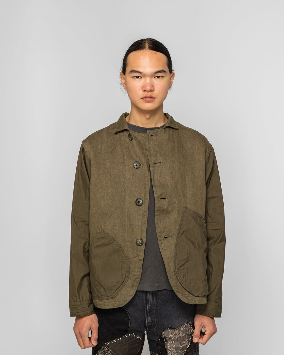 Kapital Linen Chino Cloth x Gabardine RINGOMAN Coverall - Khaki