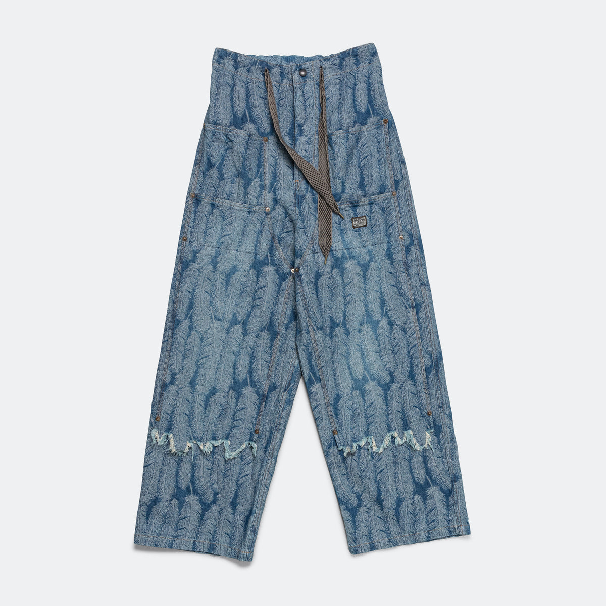 KAPITAL マグパイデニム 29 エプロン ジャガード フレア Magpie