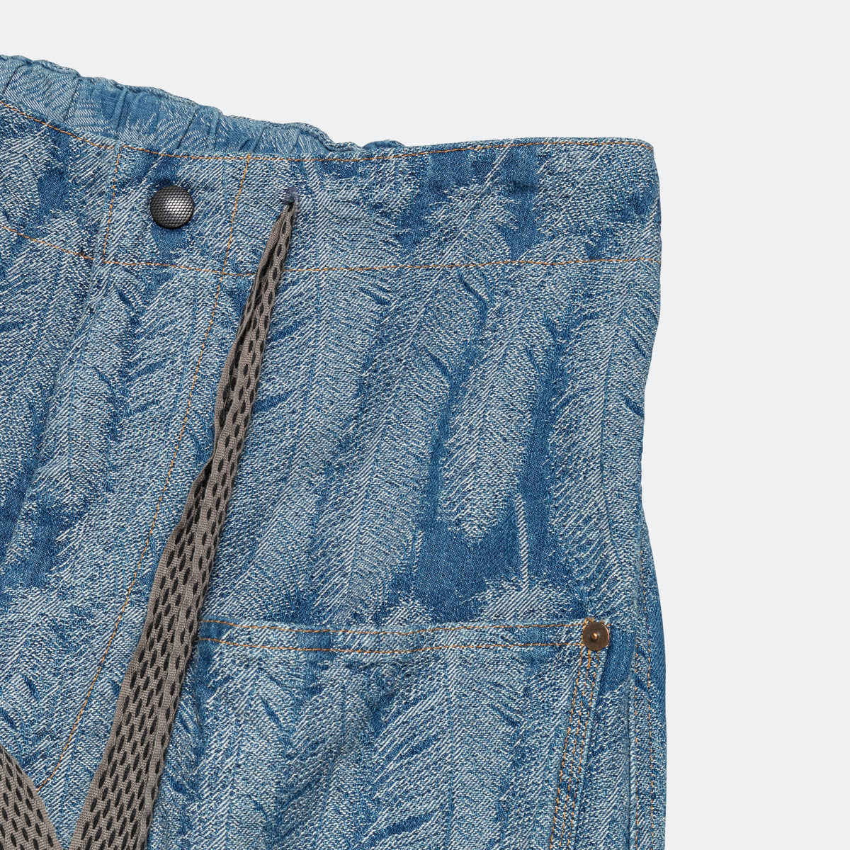 Kapital 12oz Magpie Denim W Knee Easy Baggy Pants