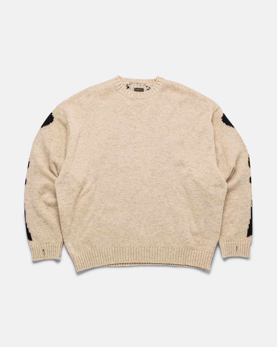 kapital-wool-bone-crew-sweater