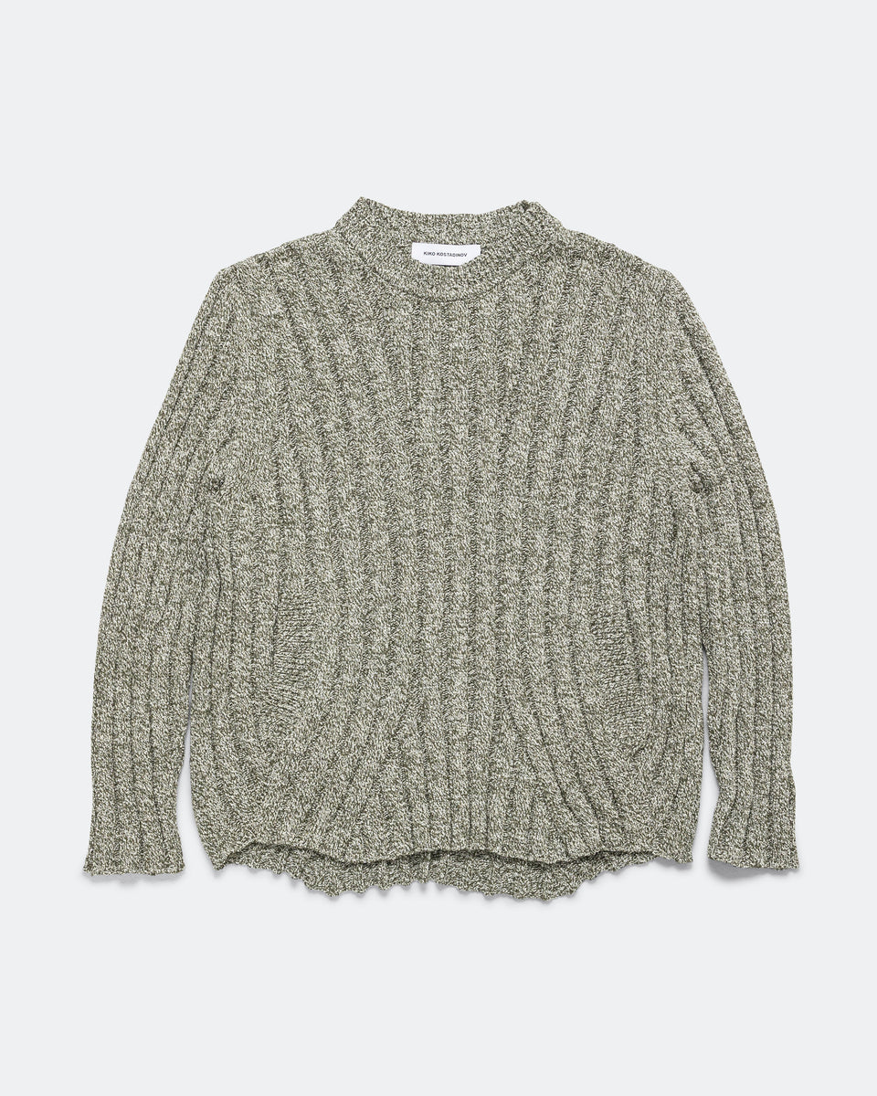 Kiko Kostadinov - Kada Knit Pullover - Grey Melange | UP THERE