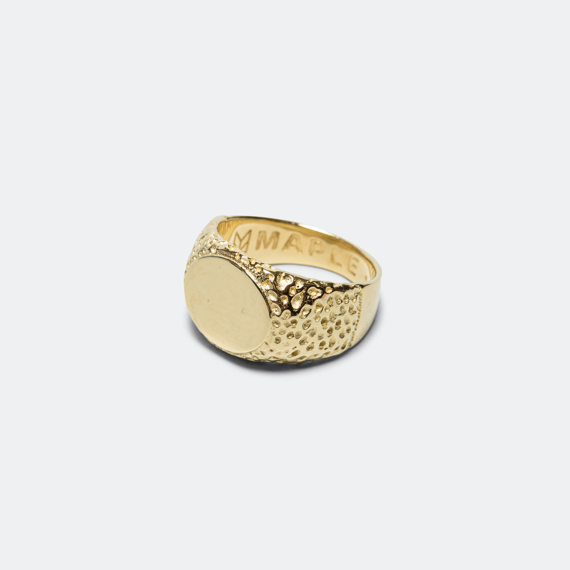 Maple - Nugget Ring - 14K Gold Plated - UP THERE