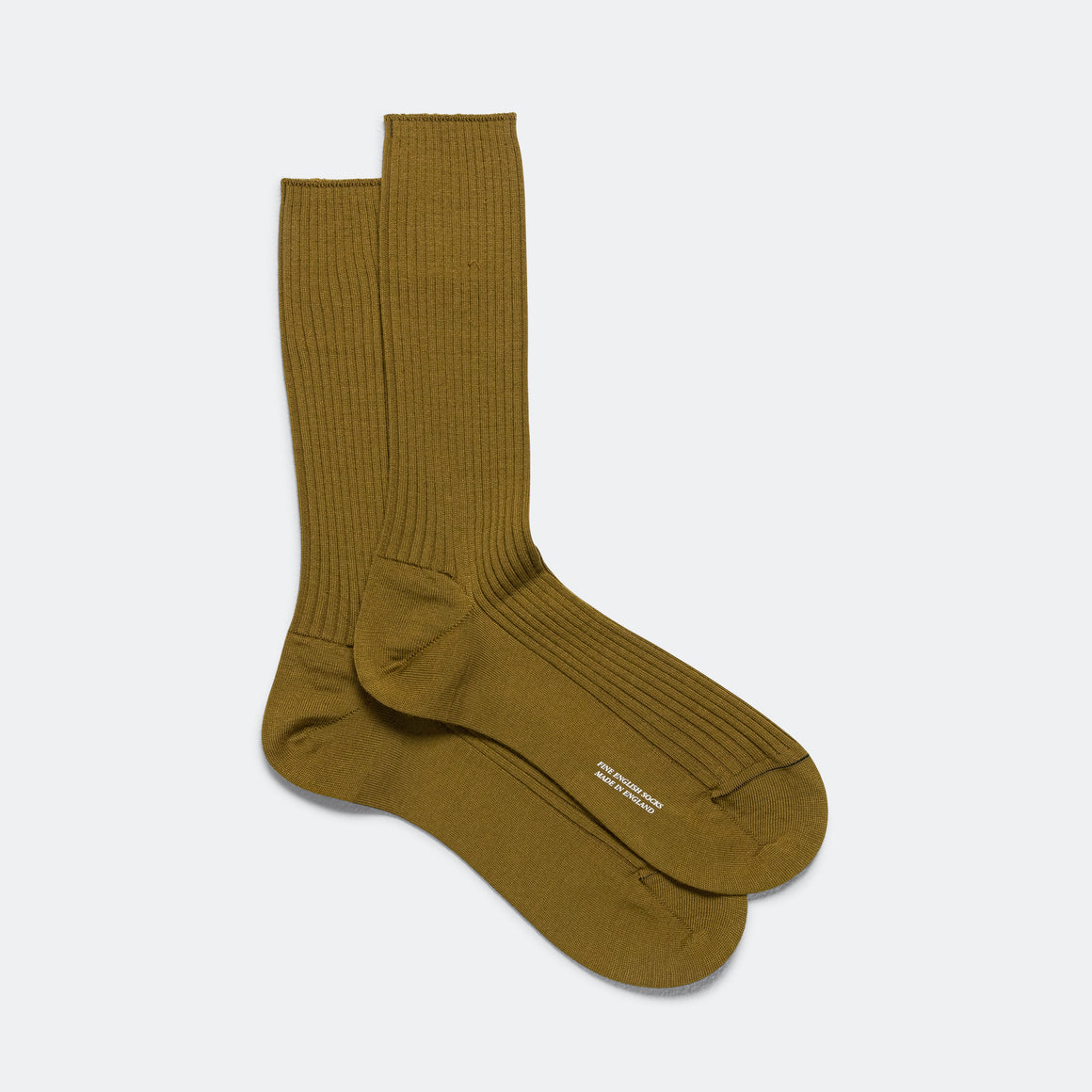 Full Rib Sock - Mustard Fine Merino