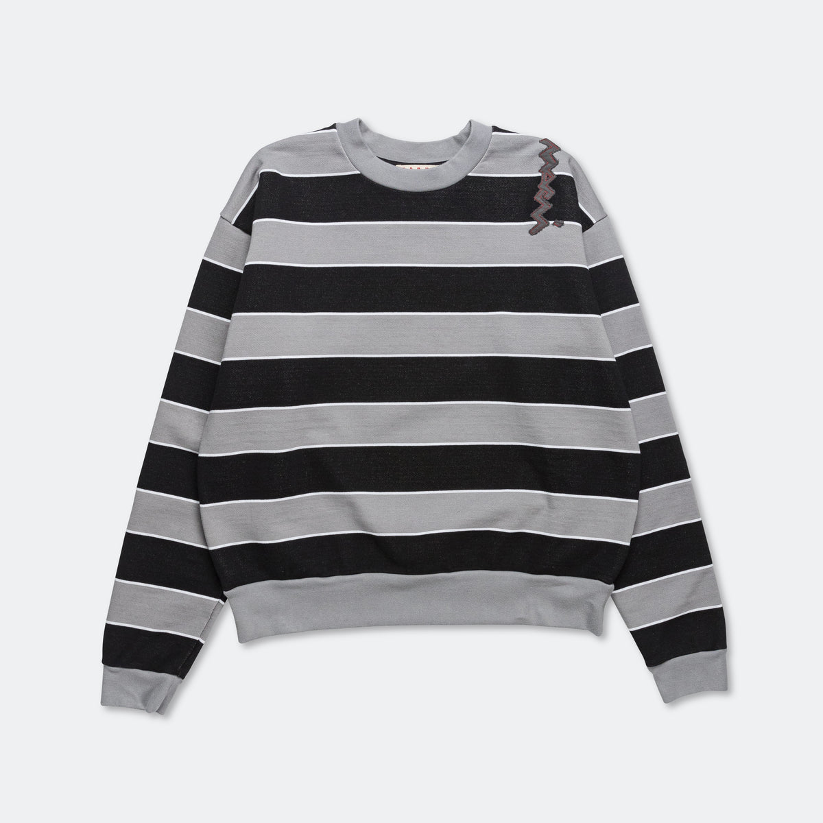 Striped Sweatshirt Grey/Black UP THERE