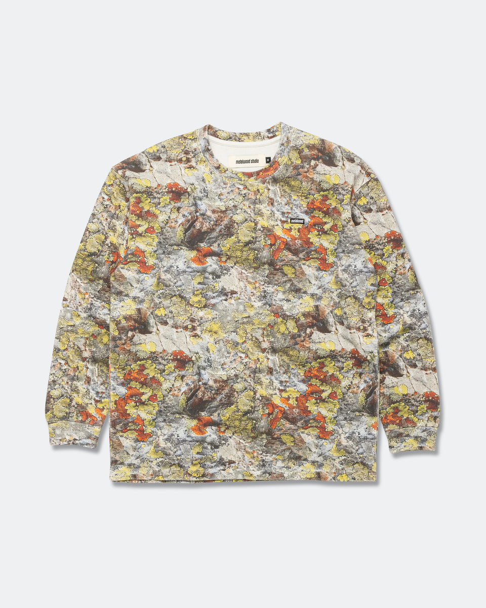 Metalwood - Mini Metal Logo Thermal Shirt - Real Moss Camo | UP THERE