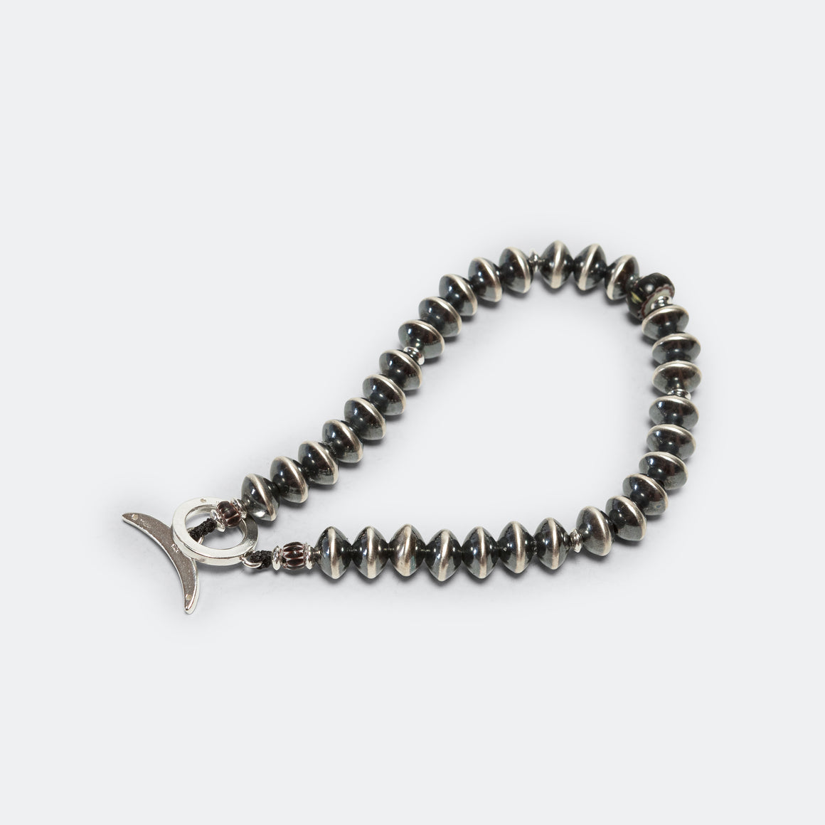 8×5mm Navajo Pearl Bracelet - 925 Silver
