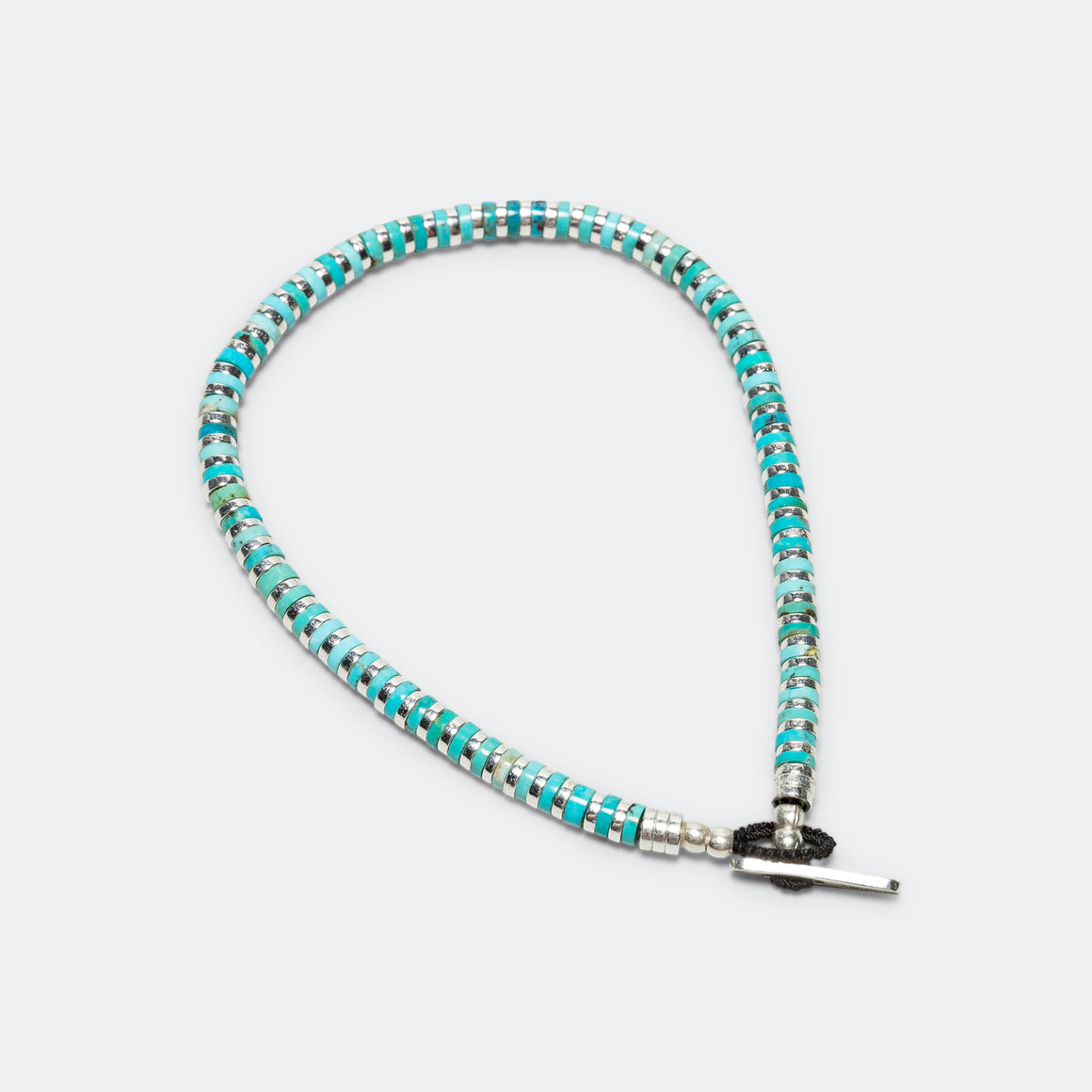 Heishi Hematite Bracelet - Turquoise
