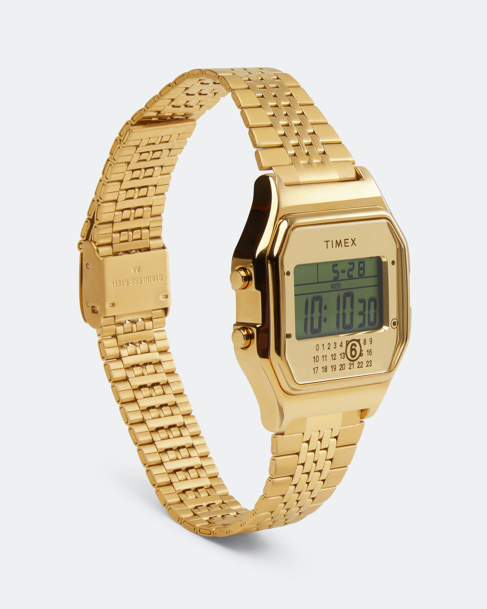 Timex × MM6 T80 Gift Set w/ExtraBracelet MM6 - Timex x MM6 T80 Gift Set w/ Extra Bracelet - Gold Tone | UP