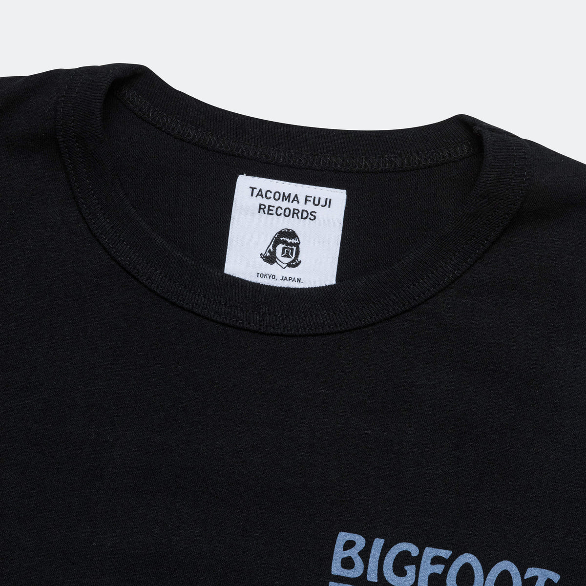 Fuji Records Bigfoot Logo LS Tee x Tacoma - Black | UP THERE
