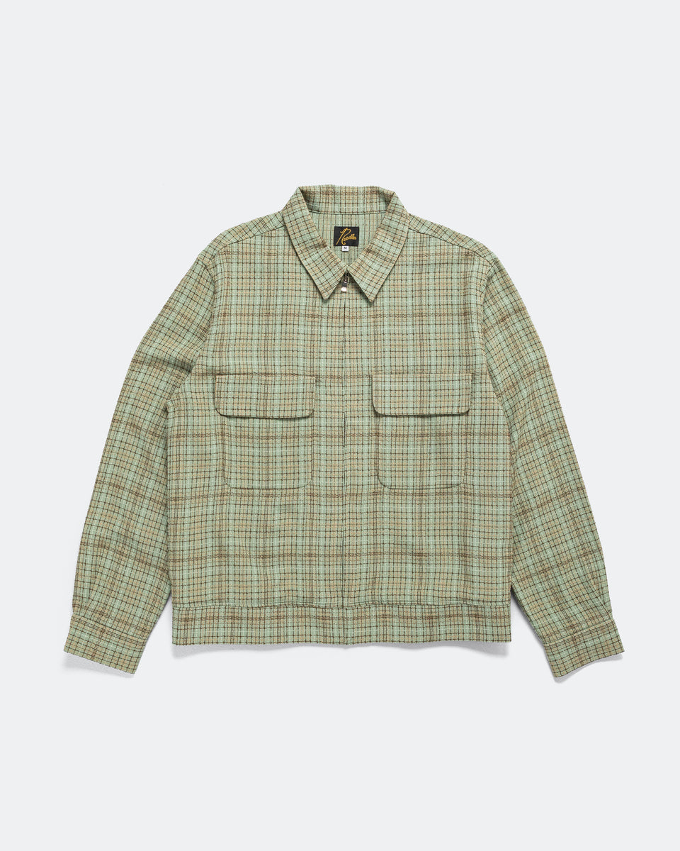 Needles - Sports Jacket - Mint Dobby Grid | UP THERE