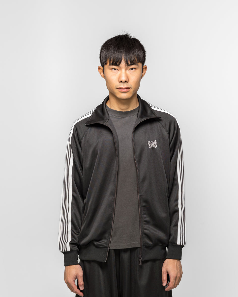 Needles - Track Jacket - Charcoal Poly Smooth | UP THERE